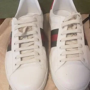 Gucci | Shoes | Authentic Mens Gucci X White Leather Freya